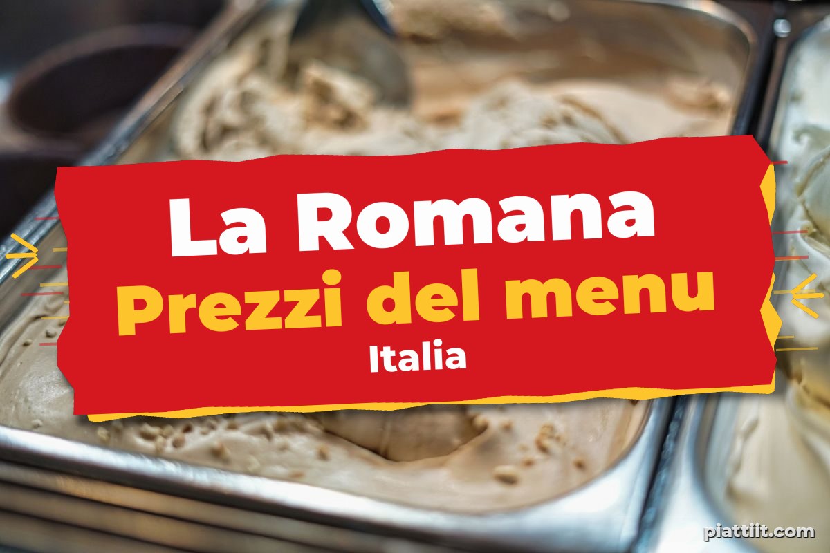 La Romana menù prezzi 2026
